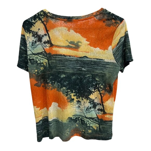 Nino Wong California Scenic Graphic Print Medium T-Shirt Multicolor Relaxed Fit - Picture 2 of 8